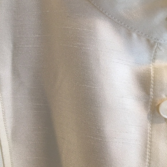 Linea by Louis Dell'Olio Faux Shantung Band Collar Shirt Shacket - Picture 5 of 13